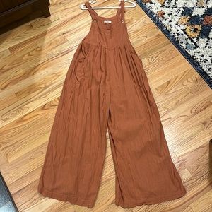 Carrington Wide Leg Linen Overall L